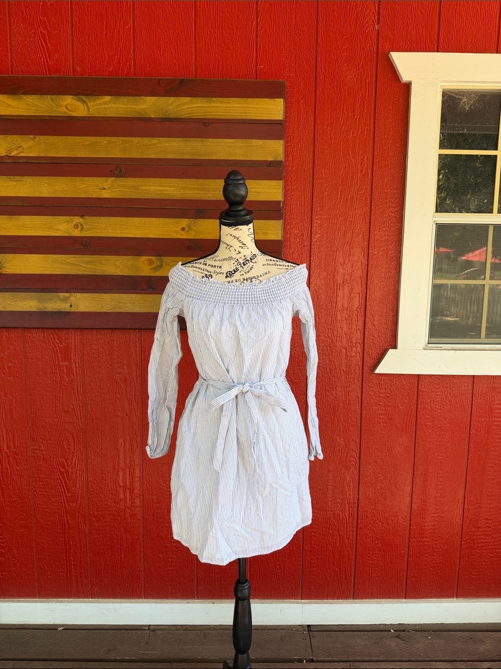 Express Off-Shoulder White Mini Dress - Picture 2 of 3